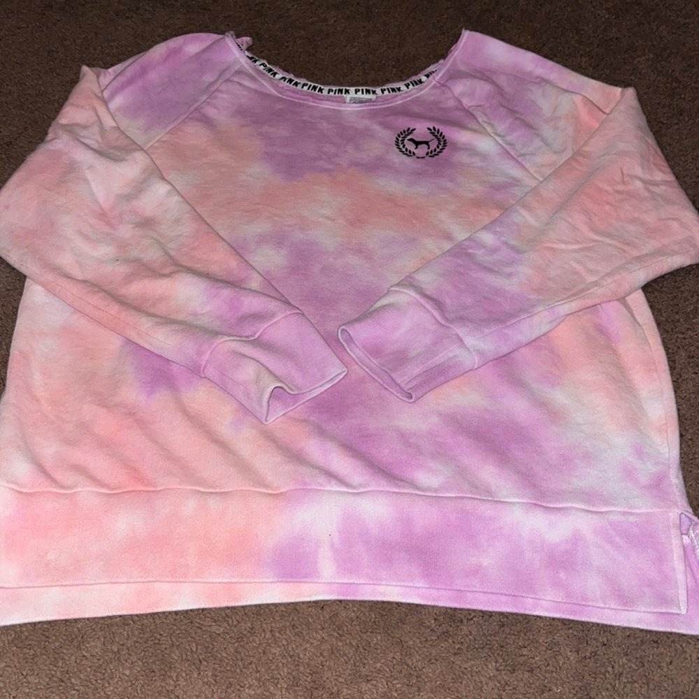 VS Pink tiedye sweater